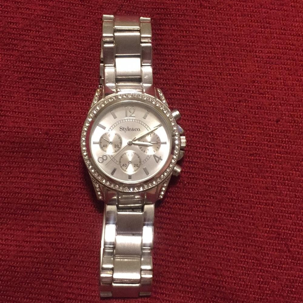 Style&co Silver Watch